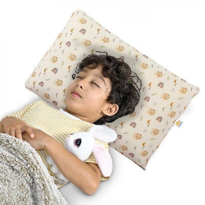 Orka Kids Kids Eco Rectangular Neck Support Pillow for Sleeping & Shoulder Pain Memory Foam Toons & Characters Orthopaedic Pillow Pack of 1(Lion Toddler)