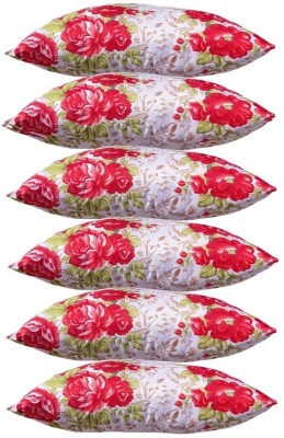 KVASTRA Polyester Fibre Stripes Sleeping Pillow Pack of 6(Multicolour ox77)