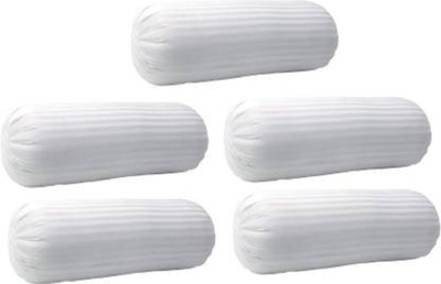 GKM Microfibre Solid Bolster Pack of 5(White)