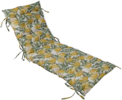 Vargottam Polyester Fibre Nature Chair Pad Pack of 1(Yellow1)