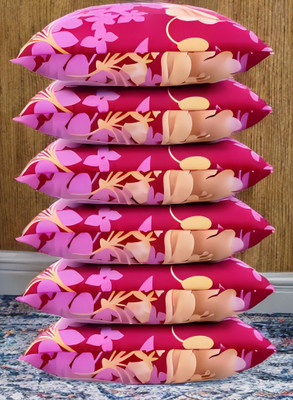 Urmila Creation Microfibre Sleeping Pillow Pack of 6 Solid LUXURY(Pink)