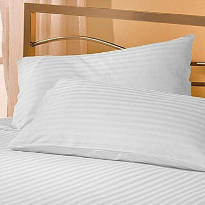 LINENWALAS Microfibre Solid Sleeping Pillow Pack of 2(White)
