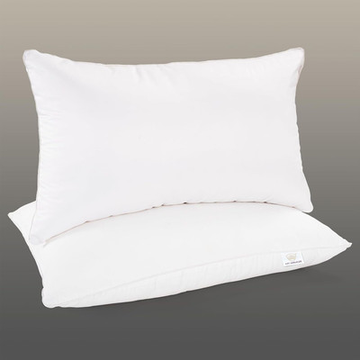 Sleepwell Microfibre Sleeping Pillow Pack of 2 Solid || Soft and Luxury ||(White)