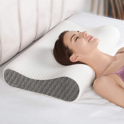 Flipkart SmartBuy Memory Foam Solid Orthopaedic Pillow Pack of 1(Grey)