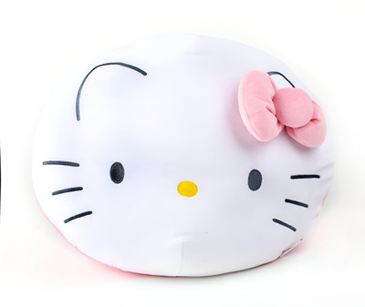 AARAVI TRADERS PACK OF 1 KITTY FOAM PILLOW Foam Solid Cushion Pack of 1(White)