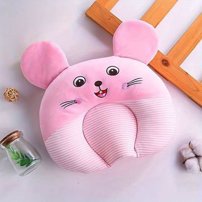 BabeDesk Mustard Seeds Baby Pillow Pack of 1 Smiley(Pink)