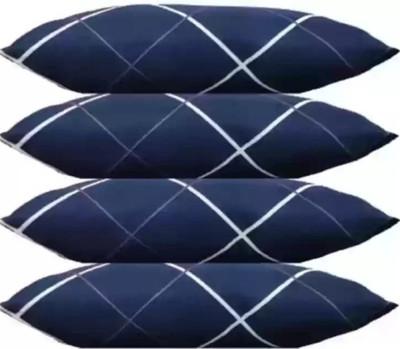 GUNVAR INDIA PRIVATE LIMITED LUXURY Polyester Fibre Abstract Sleeping Pillow Pack of 4(Blue)