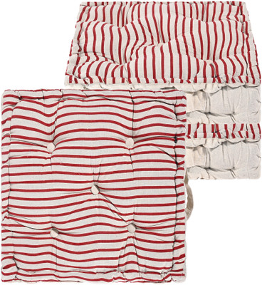 KUBER INDUSTRIES Microfibre Abstract Chair Pad Pack of 3(Maroon)