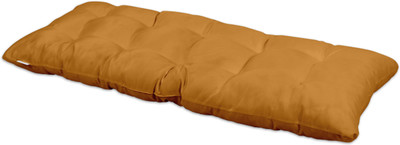 Vargottam Polyester Fibre Solid Chair Pad Pack of 1(Mustard Yellow)