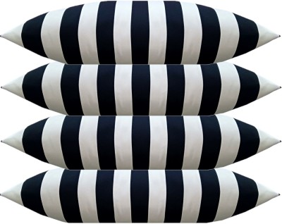 Changers Microfibre Stripes Sleeping Pillow Pack of 4(White)