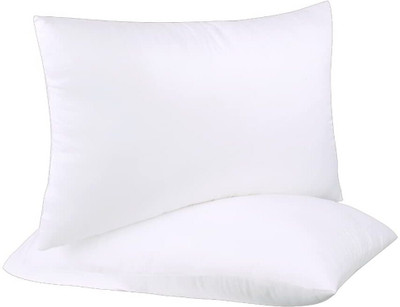 EIRINI LUXURY Microfibre Solid Sleeping Pillow Pack of 2(White)