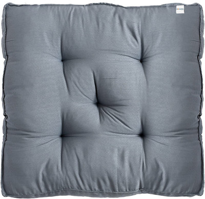 HOMESTIC by Kuber Industries Microfibre Solid Chair Pad Pack of 1(Grey)