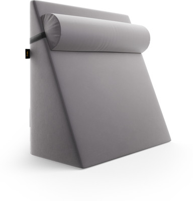 Frido Memory Foam Solid Body Pillow Pack of 2(Slate Grey)