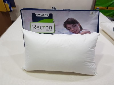 RECORN Polyester Fibre Solid Sleeping Pillow Pack of 2(White)