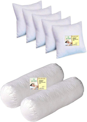 ACTOS Microfibre Solid Bolster Pack of 7(White3)