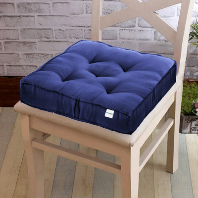 HOMESTIC by Kuber Industries Microfibre Solid Chair Pad Pack of 1(Navy Blue)