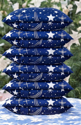 YPOLOIPO Polyester Fibre Sleeping Pillow Pack of 6 Solid LUXURY(Blue)