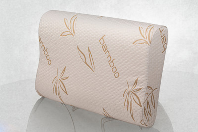 AYKA Contour Memory Foam Memory Foam Floral Orthopaedic Pillow Pack of 1(Beige)