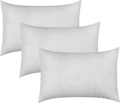 FLORAom Extra Soft Microfibre Solid Sleeping Pillow Pack of 3(White)