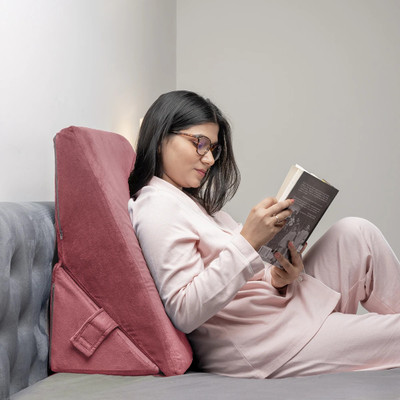 Wakefit Memory Foam Orthopaedic Pillow Pack of 1 Solid(Pink)