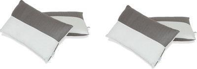 9villa Luxury Microfibre Solid Sleeping Pillow Pack of 4(White & Grey)