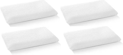 Flipkart SmartBuy Orthopedic Memory Foam Pillow, Queen Memory Foam Solid Orthopaedic Pillow Pack of 4(White)