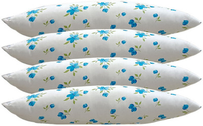 SANJU BROTHER Microfibre Floral Sleeping Pillow Pack of 4(Blue)