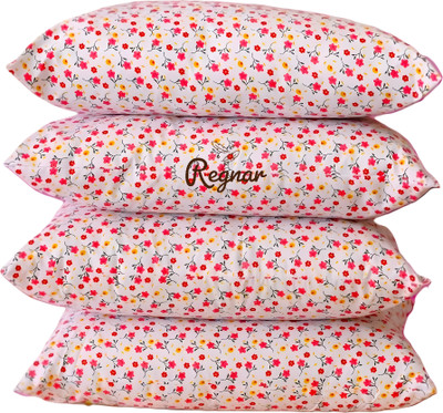 Regnar Cotton Sleeping Pillow Pack of 4 Solid Luxury(Multicolor)