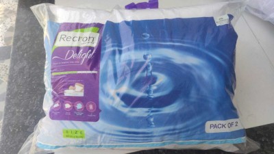SUPERF Polyester Fibre Nature Sleeping Pillow Pack of 1(WHITE 1)