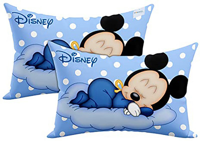 HOMESTIC by Kuber Industries Microfibre Toons & Characters Baby Pillow Pack of 2(Blue)