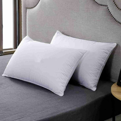 GUNVAR INDIA PRIVATE LIMITED LUXURY Polyester Fibre Abstract Sleeping Pillow Pack of 2(White)