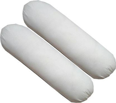 GKM Microfibre Solid Bolster Pack of 2(White)