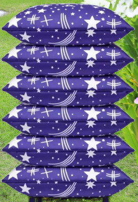 YPOLOIPO Polyester Fibre Sleeping Pillow Pack of 6 Abstract LUXURY(Blue)