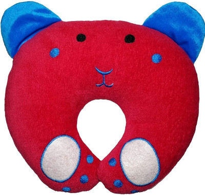 Found Fit Polyester Fibre Toons & Characters Baby Pillow Pack of 1(Red, Blue)