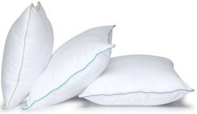 ROYALREOX Microfibre Solid Sleeping Pillow Pack of 3(White)