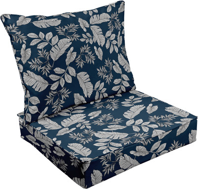 Vargottam Foam Nature Chair Pad Pack of 2(Royal Blue)