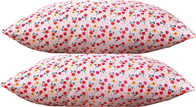 BHEBHA J Shape Polyester Fibre Abstract Sleeping Pillow Pack of 1(Pink 128)