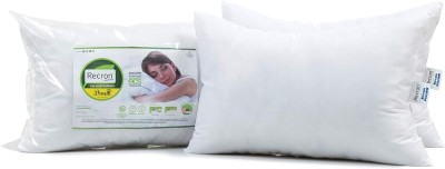 RECORN Polyester Fibre Solid Sleeping Pillow Pack of 2(White)