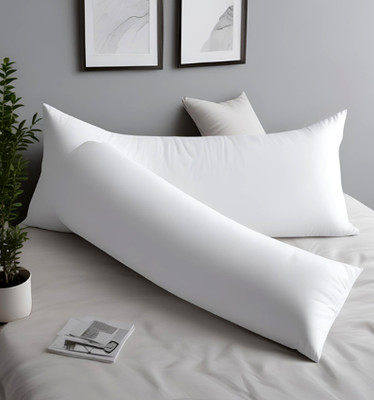 JDX Polyester Fibre Solid Sleeping Pillow Pack of 2(White)