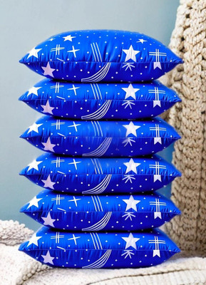 Urmila Creation Cotton Sleeping Pillow Pack of 6 Solid LUXURY(Blue)