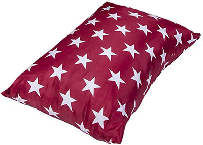 brightjex Microfibre Solid Sleeping Pillow Pack of 1(Red Star)