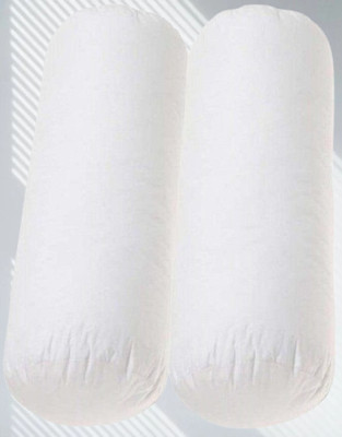 KIXTA Microfibre Bolster Pack of 2 Solid(White)