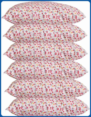 Urmila Creation Microfibre Sleeping Pillow Pack of 6 Floral Sleeping Pillow Set Of 6(Multicolor)