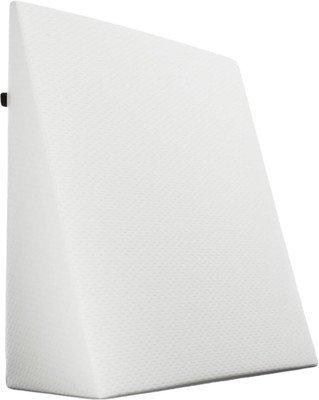 Orthowala Memory Foam Solid Orthopaedic Pillow Pack of 1(White)