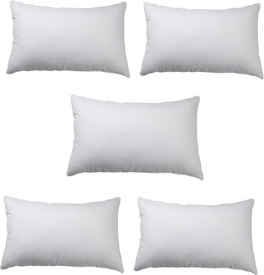 fulffystyl Microfibre Sleeping Pillow Pack of 5 Solid(White)