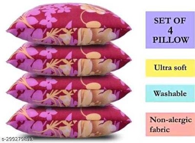 Urmila Creation LUXURY Cotton Floral Sleeping Pillow Pack of 4(Multicolor)