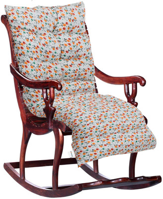 HOMESTIC by Kuber Industries Microfibre Solid Chair Pad Pack of 1(White)