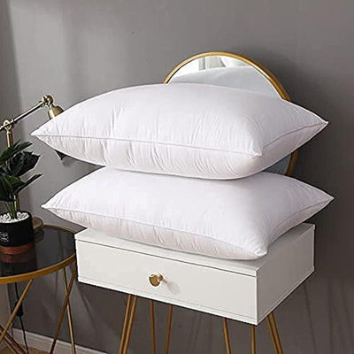 Regnar Microfibre Sleeping Pillow Pack of 2 Solid(White)