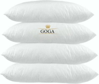 GOGA Cotton Sleeping Pillow Pack of 4 Solid LUXURY(White)