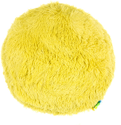 Cyuteenuts Yellow round pillow Microfibre Solid Cushion Pack of 1(Yellow)